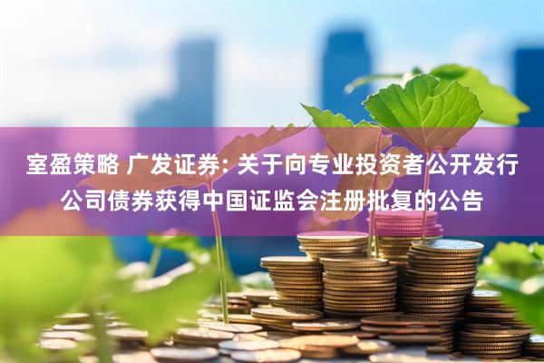室盈策略 广发证券: 关于向专业投资者公开发行公司债券获得中国证监会注册批复的公告